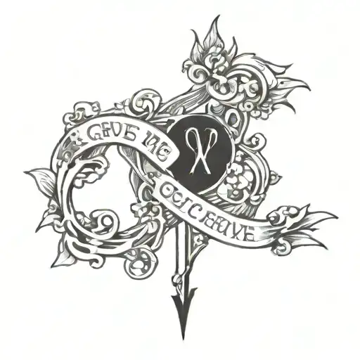 Give me the grace to fight faithfully and win justly, but if I do not deserve the victory, to die with dignity! tattoo design idea