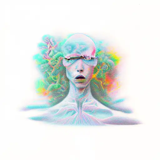 disassociation from reality  tattoo design idea