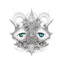 BPD inspired gothic tattoo design idea