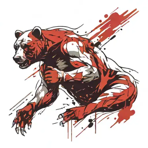 an mma fighter who talked the bear out of the RNC tattoo design idea