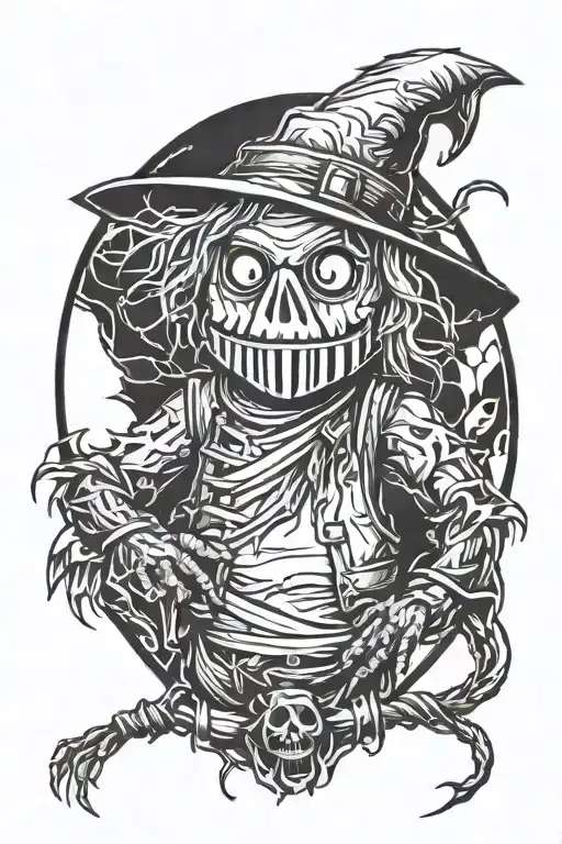 scarecrow tattoo design idea