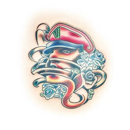 question mark tattoo design idea