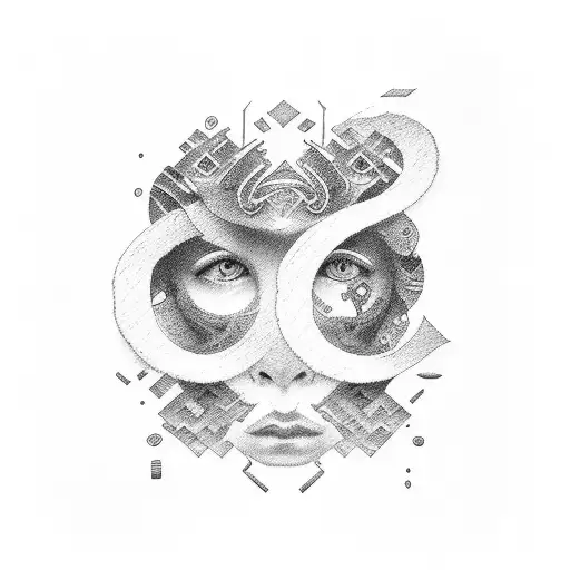 question mark tattoo design idea