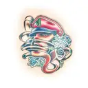 question mark tattoo design idea