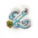 question mark tattoo design idea