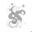 question mark tattoo design idea