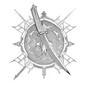 Sword tattoo design idea