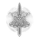 Sword tattoo design idea