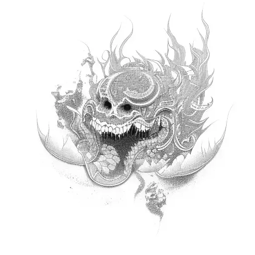 Daijin from the Movie Suzume tattoo design idea