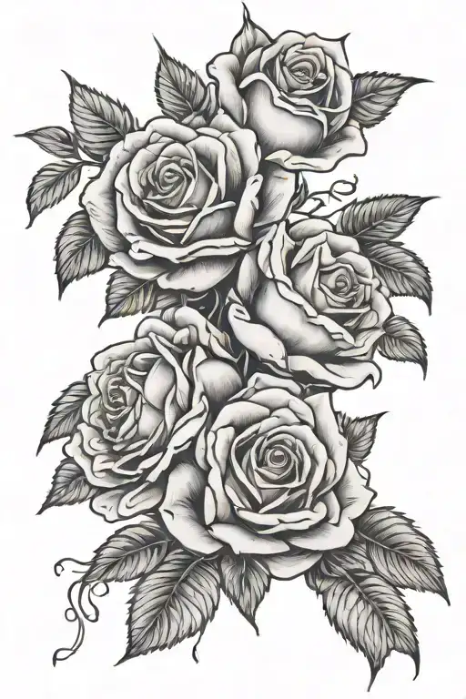 roses, virgo, 1994 tattoo design idea
