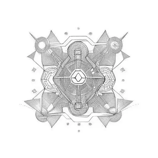 scifi forarm bracelet  tattoo design idea