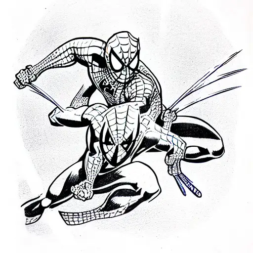 How To Draw Spiderman  Tribal Tattoo Design Style  YouTube