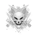 body made by bricks tattoo design idea