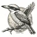 flying Kookaburra tattoo design idea