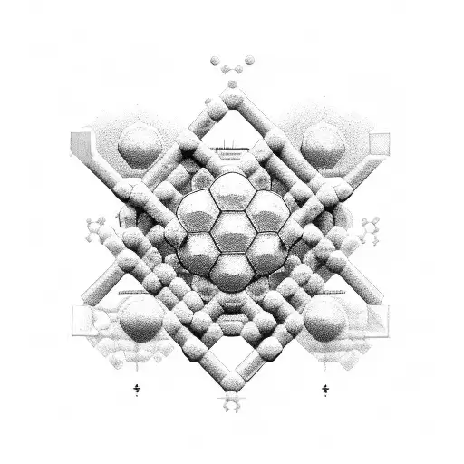 oxygen molecule  tattoo design idea