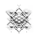 oxygen molecule  tattoo design idea