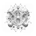 oxygen molecule  tattoo design idea