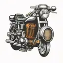 motorcycle engine tattoo design idea