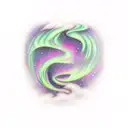 Aurora Borealis tattoo design idea