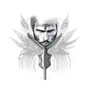 sword with ahield and vegetation tattoo design idea