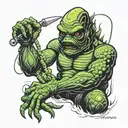 creature from the black lagoon tattooing   tattoo design idea