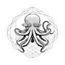 mechanic octopus steampunk tattoo design idea