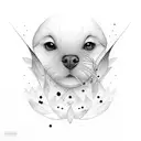 palabras: lolo, lilo. escritas en vertical tattoo design idea