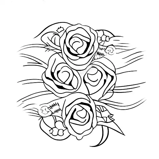 lips almost kissing  tattoo design idea