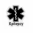 the word epilepsy rococo tattoo design idea