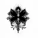 the word epilepsy with gothic style tattoo design idea