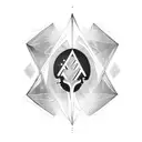 Epilepsy Seizure alert symbol with gothic style  tattoo design idea