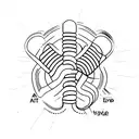 Seizure alert symbol with word epilepsy in the middle tattoo design idea