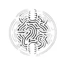 Seizure alert symbol with word epilepsy in the middle tattoo design idea