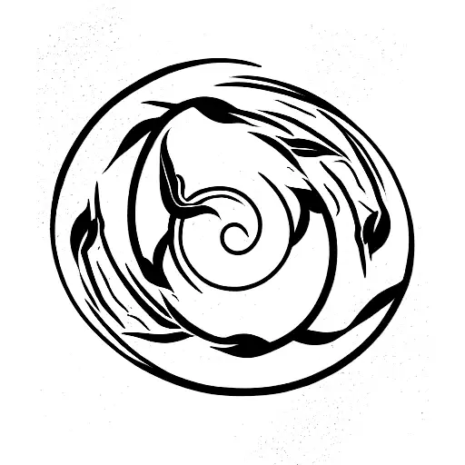 dragon and infinity  tattoo design idea