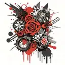 "RARE"  tattoo design idea