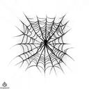 Spider Web tattoo design idea