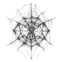 Spider Web tattoo design idea