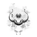 anaconda, beautiful girl tattoo design idea