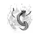 anaconda, beautiful girl tattoo design idea