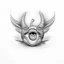 snake, beautiful gir, big eyes tattoo design idea