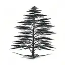 lebanon's cedar tree tattoo design idea