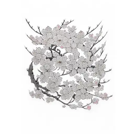 Cherry Blossom tattoo design idea