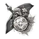 star wars minimalist tattoo design idea