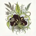 grass, microbiology, molecules agriculture, Wisconsin tattoo design idea