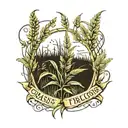 grass, microbiology, molecules agriculture, Wisconsin tattoo design idea