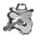country music, alan jackson  tattoo design idea