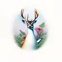 deer pheasant duck tattoo design idea