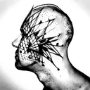 cluster headache pain tattoo design idea