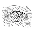 coho salmon tattoo design idea