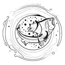 coho salmon tattoo design idea
